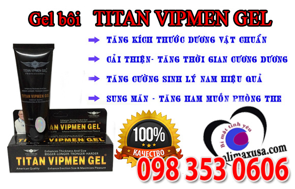 công dụng của gel titan vipmen