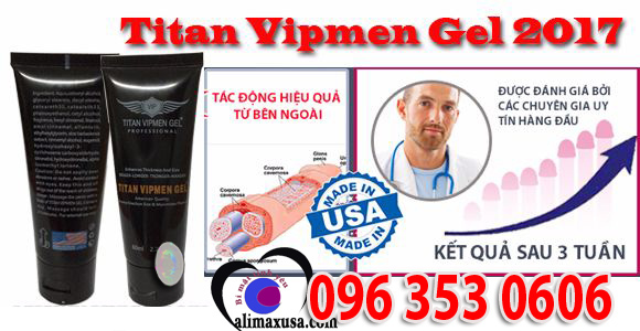 công dụng của gel titan vipmen